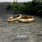 Faceted Wedding Rings