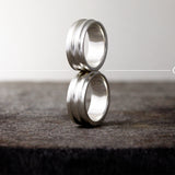 Industrial design wedding rings
