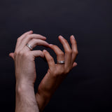 Smooth flowing wedding rings