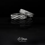 Smooth flowing wedding rings