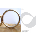 Wedding Rings: Infinity. smooth, simple and very comfortable.