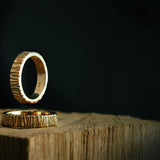 Wedding rings: A tree represents strength and longevity. Green wedding