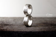 Industrial design wedding rings