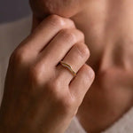 silver gold ring