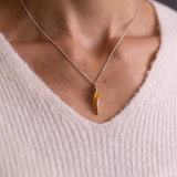 Silver and Gold pendant: Luminous I