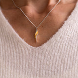 Silver and Gold pendant: Luminous I