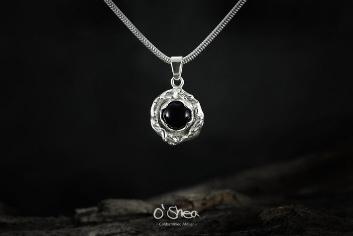 Molten Silver and Black onyx