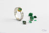 Austrian Emerald from Habachtal! Silver and Gold Ring