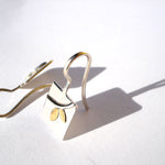Silver and Gold Earrings: Breeze II
