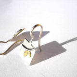 Silver and Gold Earrings: Breeze II