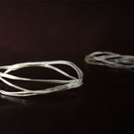 Silver Bangle. Handmade. Positive Space Collection. 