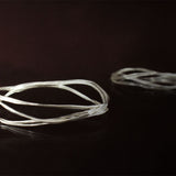 Silver Bangle. Handmade. Positive Space Collection. 