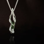 Silver pendant: This tourmaline crystal is thousands of years old!