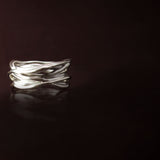 Silver ring: -  made of twisted silver roots