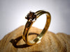 Engagement Ring  Yellow Gold / smokey quartz  Handgefertigter-Verlobungsring-mit-Rauchquarz